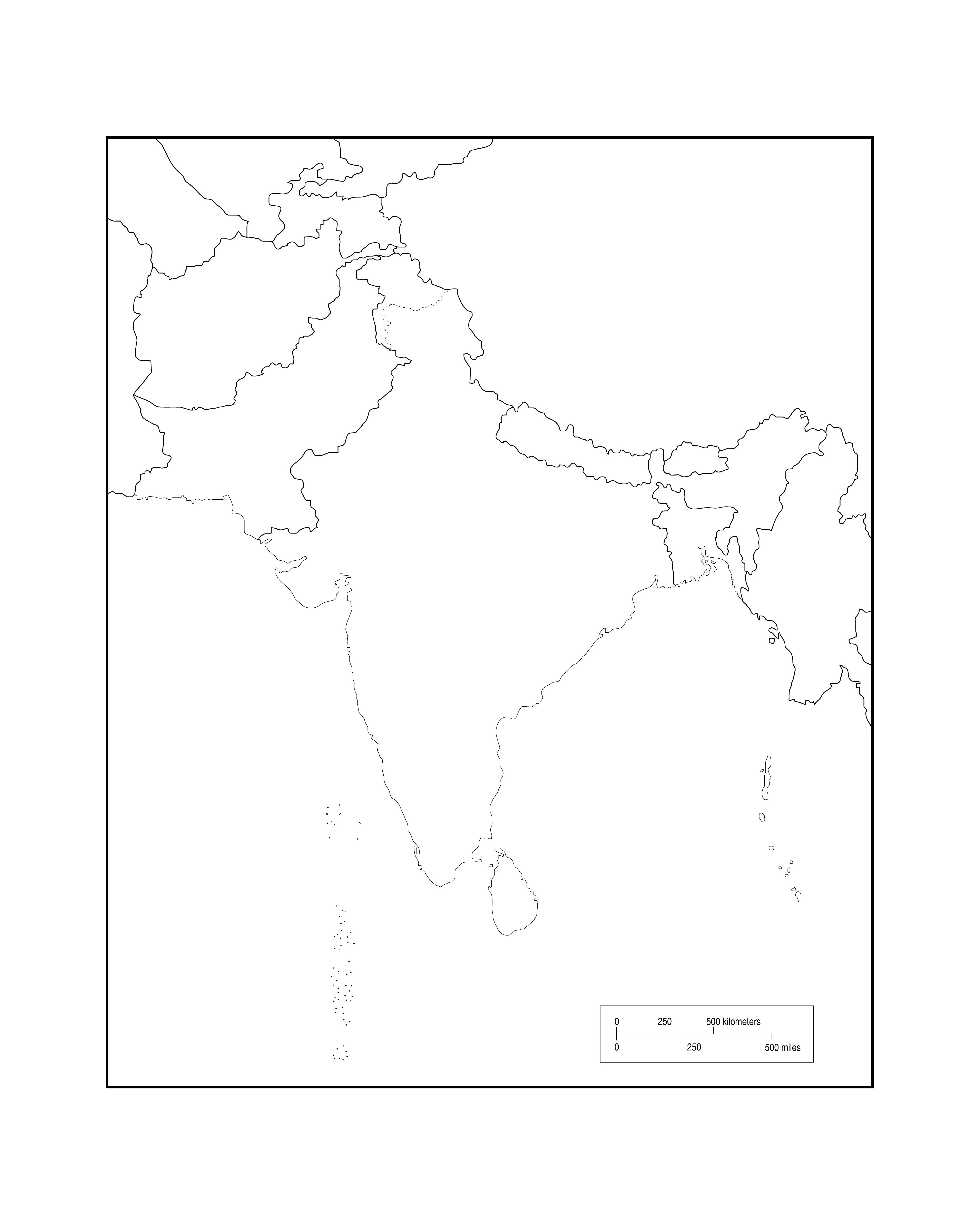 South Asia Map Outline Asia Maps Map Pictures