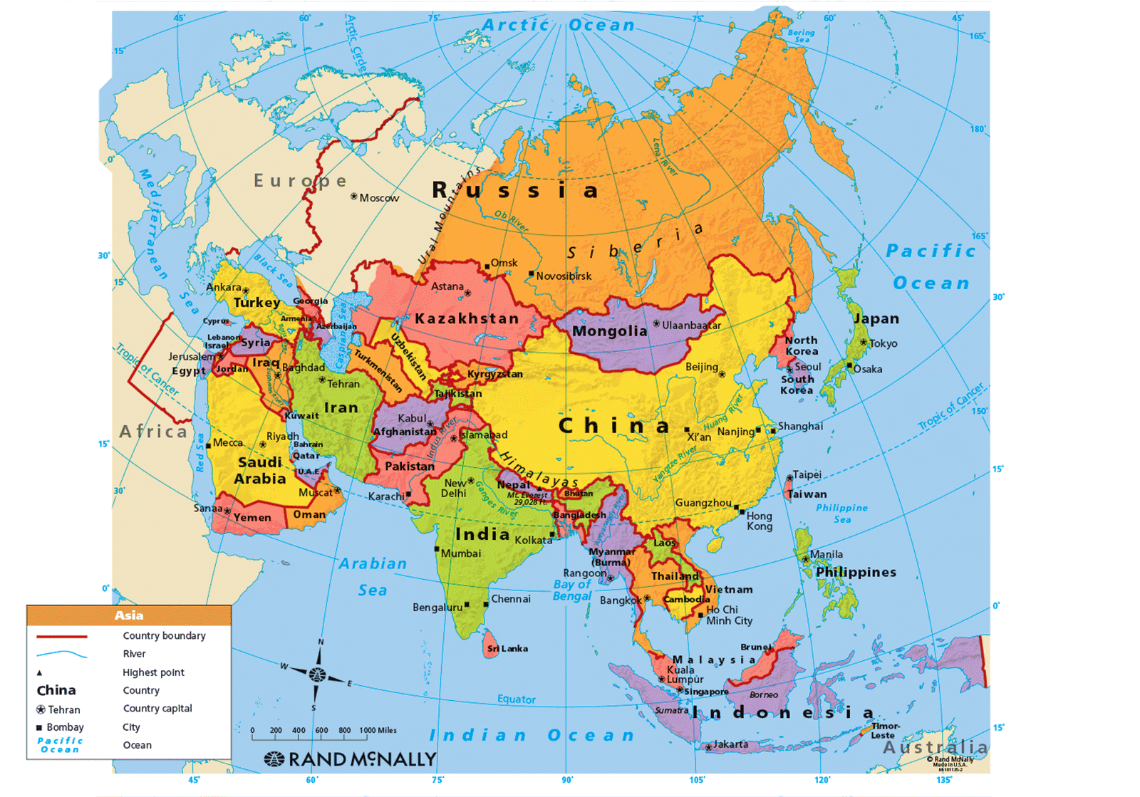 Countries In Asia