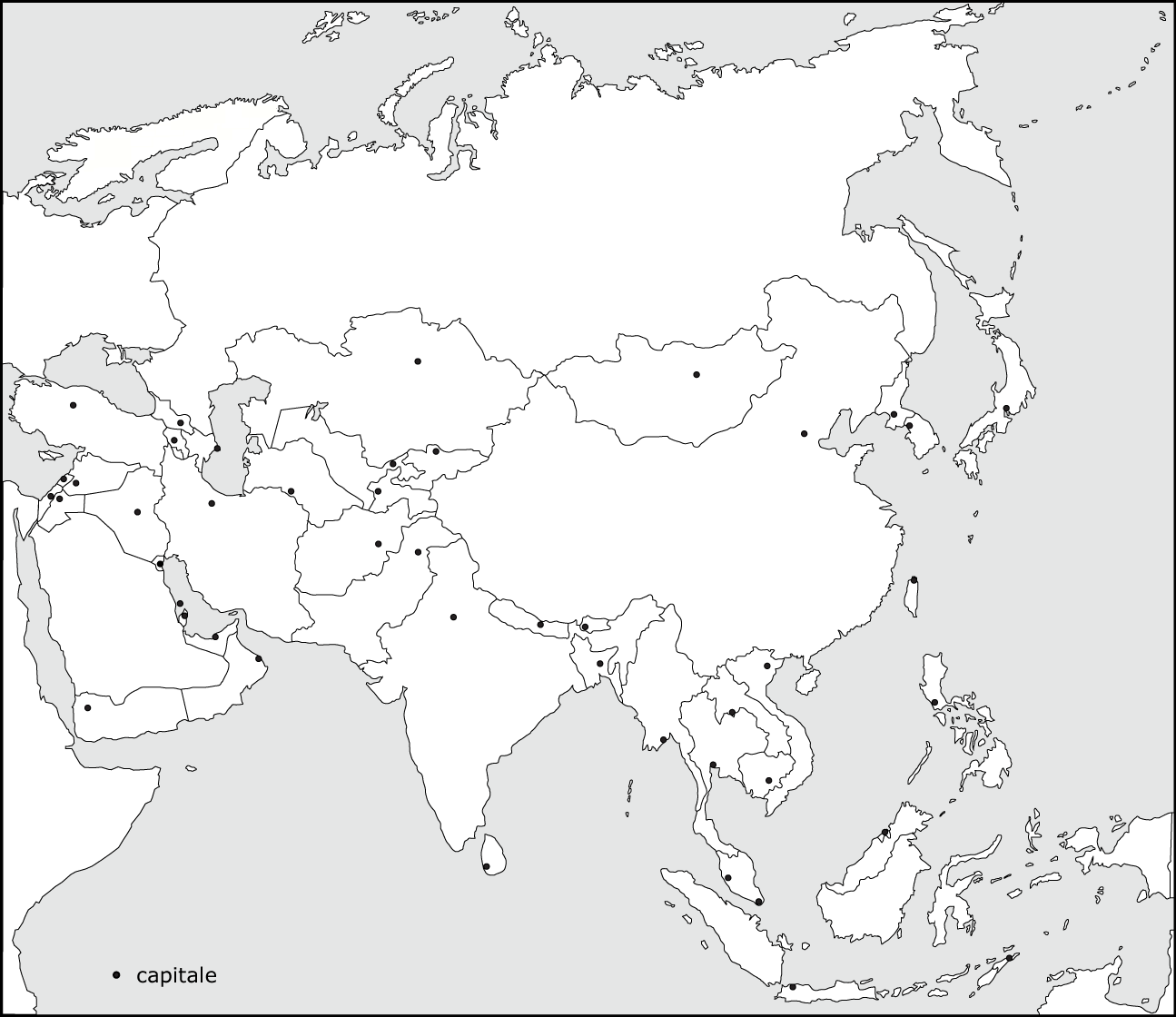  Printable Blank Map Of Asia 