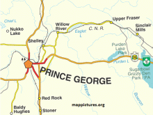 map of prince george