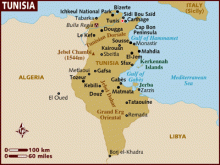 tunisia map