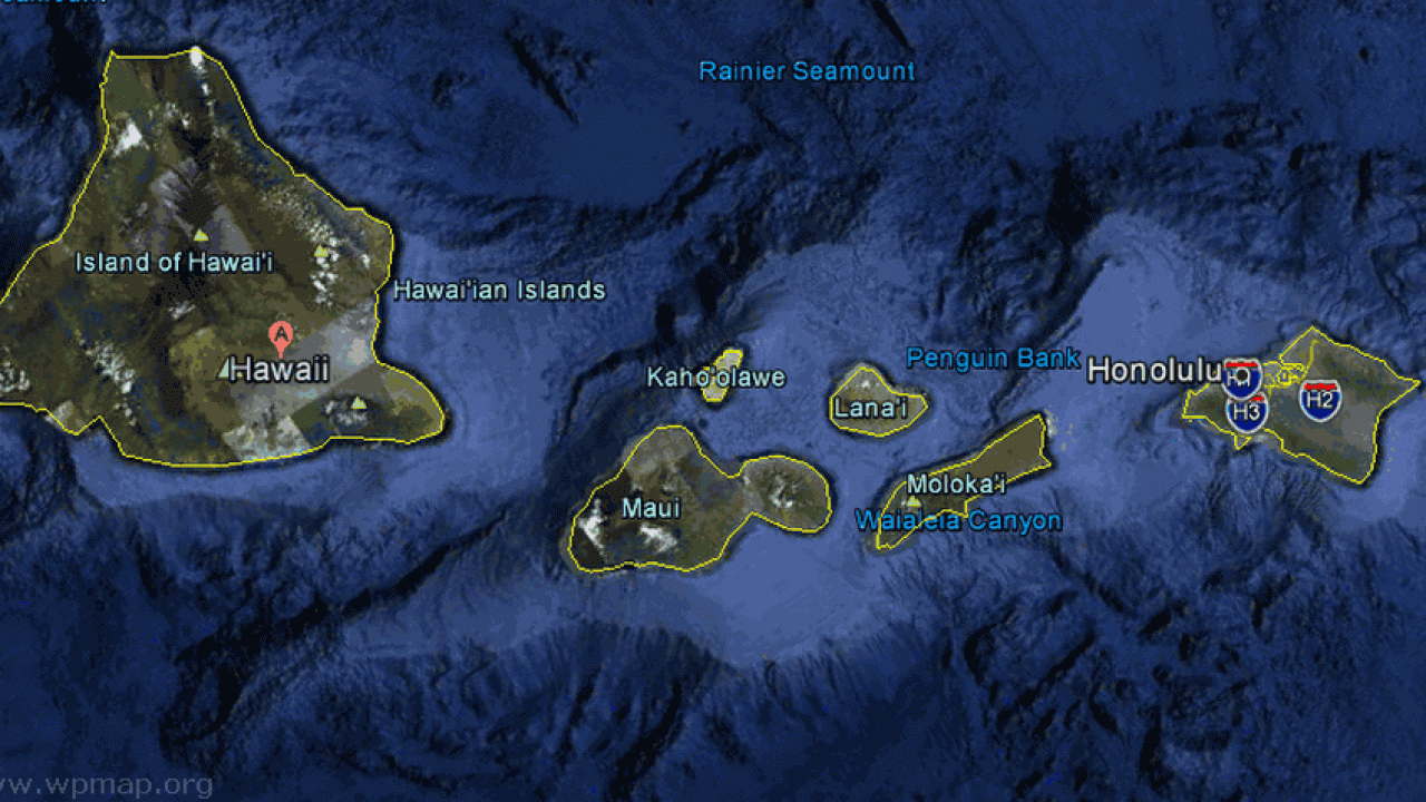 Satellite Map Of Hawaii Satellite Images Map Pictures