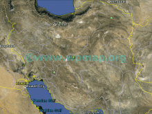 satellite map of iran