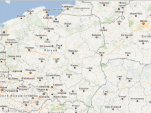 satellite map of poland