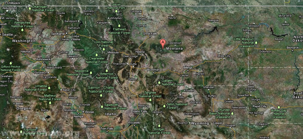 Satellite View Of Montana Satellite-Map-Of-Montana3 - Map Pictures