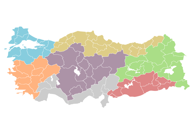 blank turkey maps