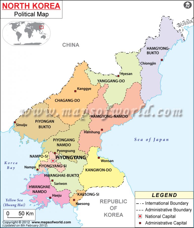 north-korea-political-map.jpg - Map Pictures